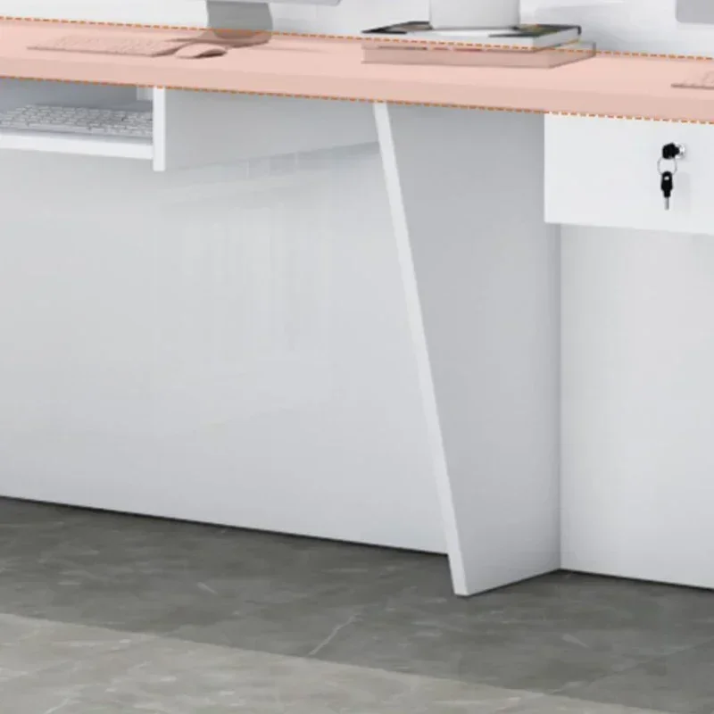 Reception Desks Counter Beauty Salon Storage Modern Furniture Reception Bar Furnishings Professional Recepcion Mueble Barber Spa