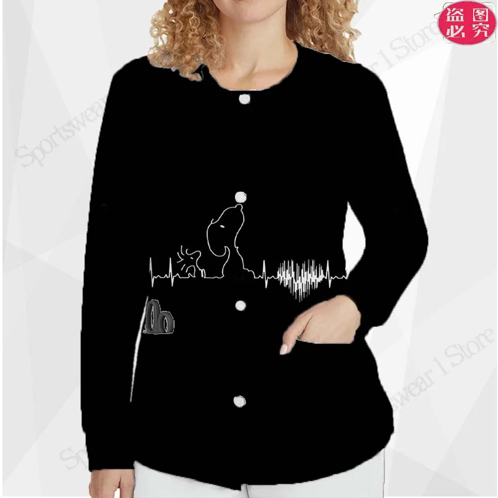 

Удобная Короткая куртка, кардиган для медсестры, женская одежда, весенняя куртка, куртки-бомберы Y2k 2023, корейский стиль, Харадзюку, Япония