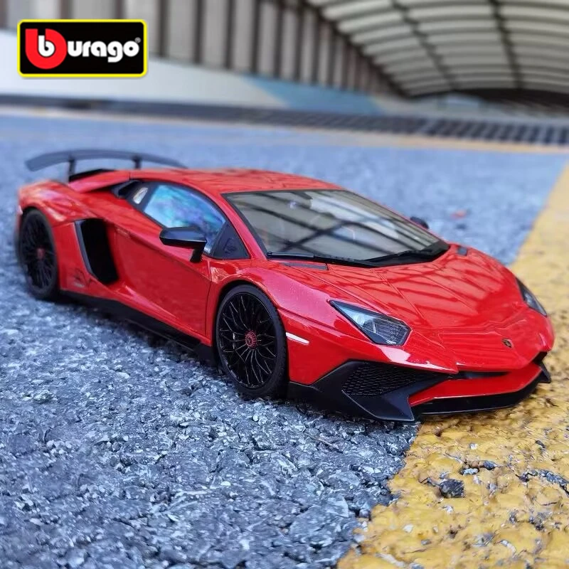 

Модель спортивного автомобиля Bburago 1:24 Lamborghini автомобиля, металлическая Игрушечная модель автомобиля, имитация детских подарков