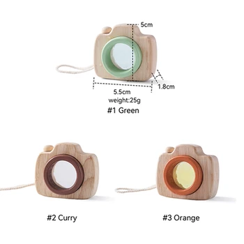Baby Wood Colorful Camera - Wooden Toys 6