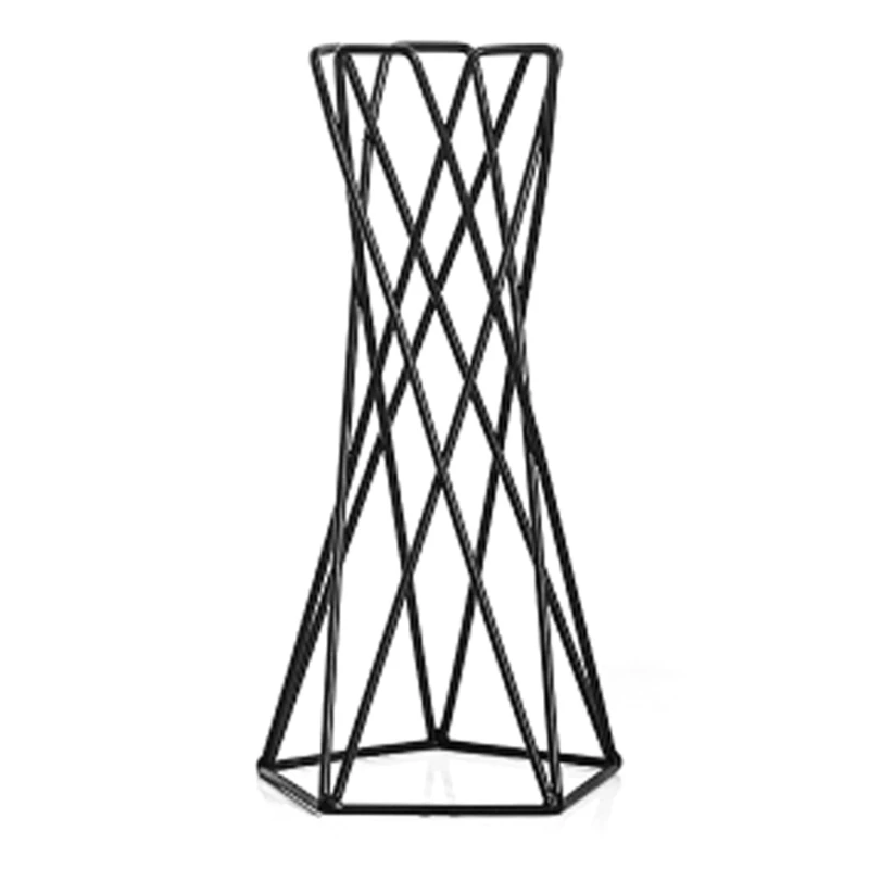 Nordic Style Air Plant Holder Metal Flower Pot Stand Geometric Iron Tillandsia Holder Table Home Garden Ornaments