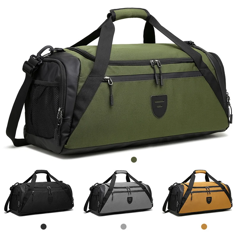 BWBW Men's Travel Bag Large Capacity Handbag Shoulder Bag Casual Crossbody Luggage Wet and Dry Separation Sports Fitness