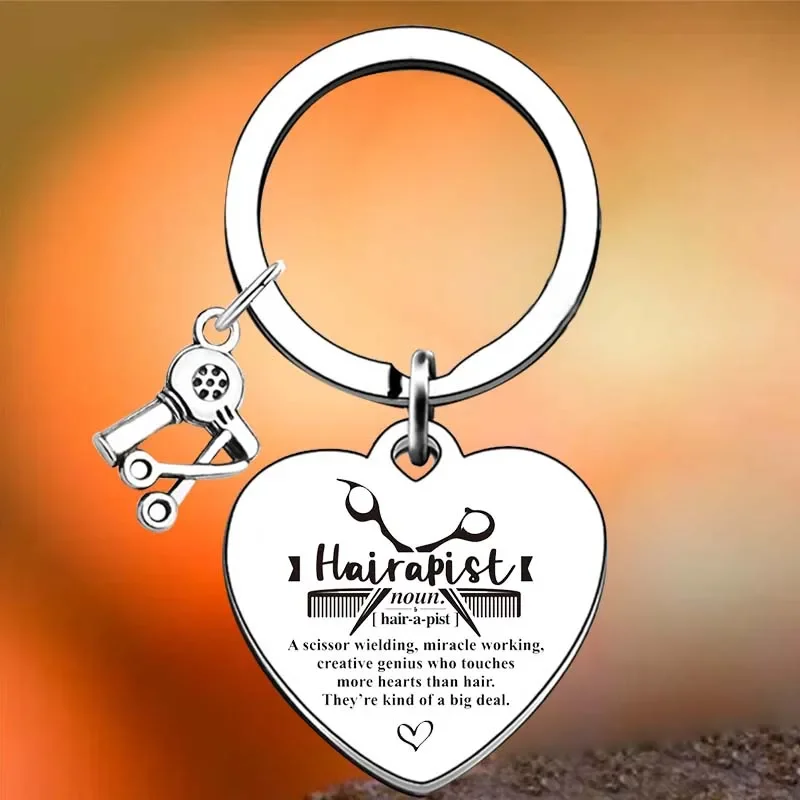 

Hot Hair Dresser Gift Key Chain Ring Hair Stylist, Birthday Christmas keychains pendant Cosmetology Graduation Gifts
