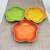 5.5'' Cat Feeding Flower Shaped Ceramic Disc Extra Wide Raised Cats Food Bowl  Anti-vomiting Cat Feeder Pet Delicate Tableware 3