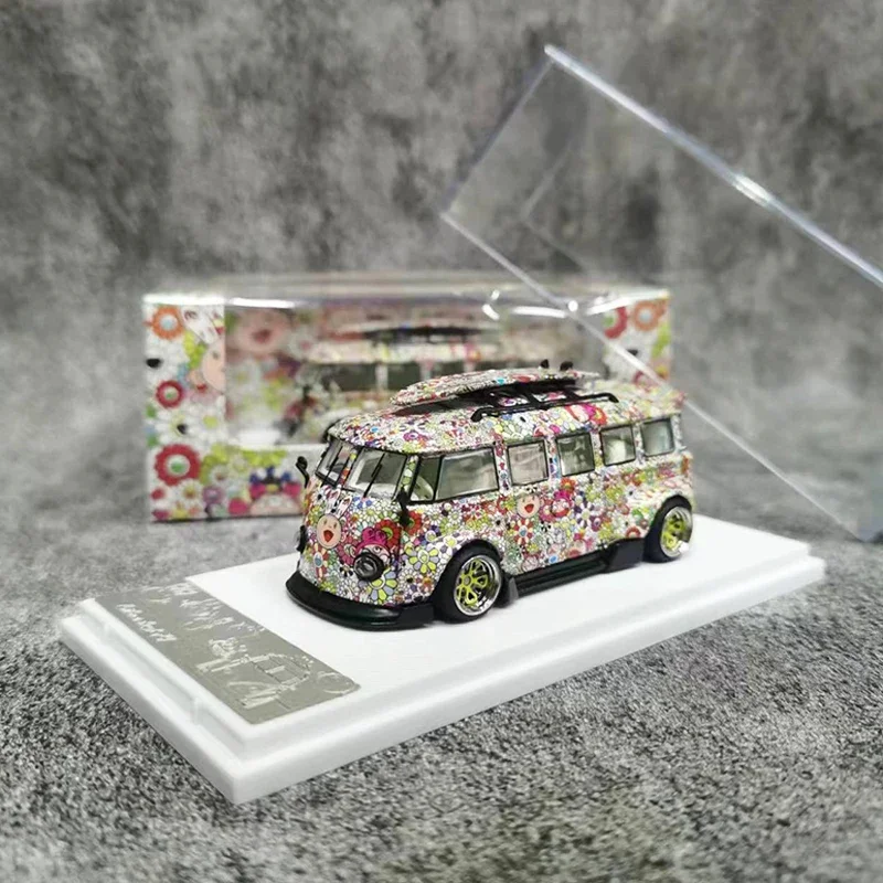 

Liberty 1:64 модель автомобиля T1 автобус Kombi широкий корпус сплав литой Подсолнух покрытие