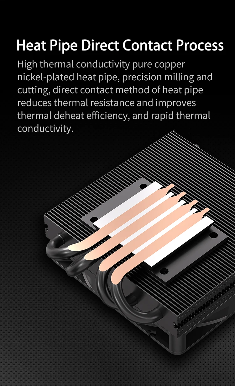 TE-37 CPU Cooler ITX PC 37mm Radiator TDP 120W with UT9015 Ultra-thin PWM Coolin