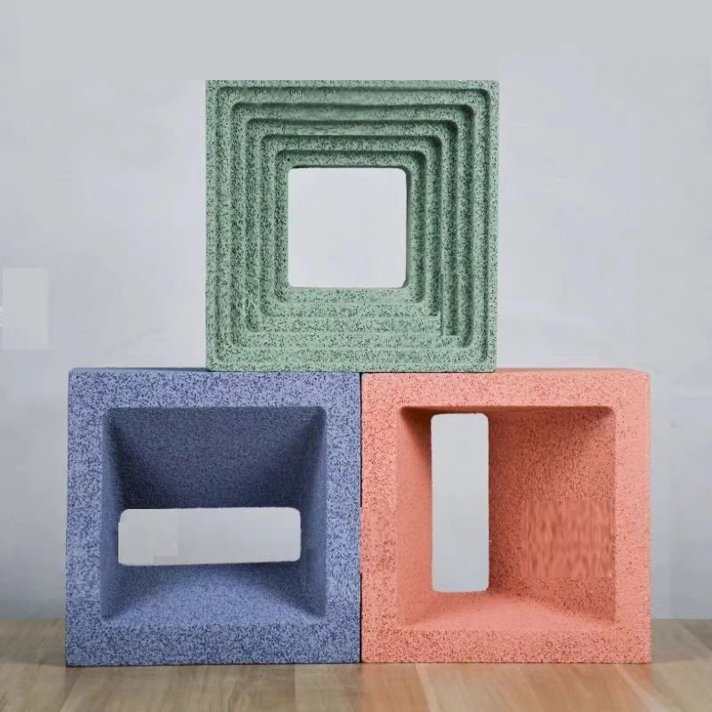 Wall Decoration Hollow Brick Plastic Mold Cement Hollow Brick Decorative Wall Square Building Products