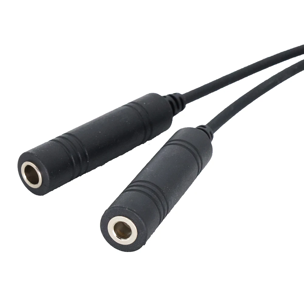 For Aviation Headset GA Dual Plugs to Airbus 5 Pin XLR Headset Adapter