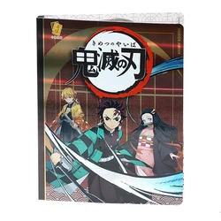 Album porte cartes Demon Slayer, livre de collection de cartes de jeu, carnet de notes, classeur chargé, jouets pour enfants, 80/160 pièces 