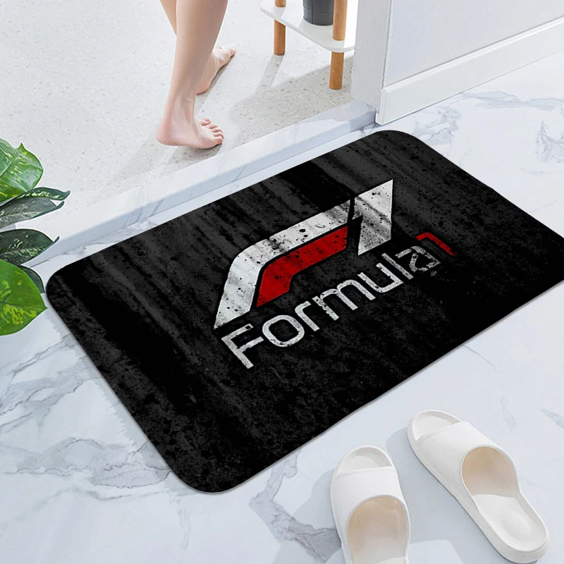 

Bathroom Mat F-Formula 1 Carpet for Bedroom Useful Things for Home Decorations Outdoor Entrance Doormat Living Room Rug Non-slip