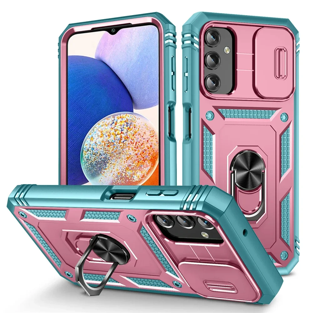 Magnetic Armor Military Grade Phone Case with Camera Slide