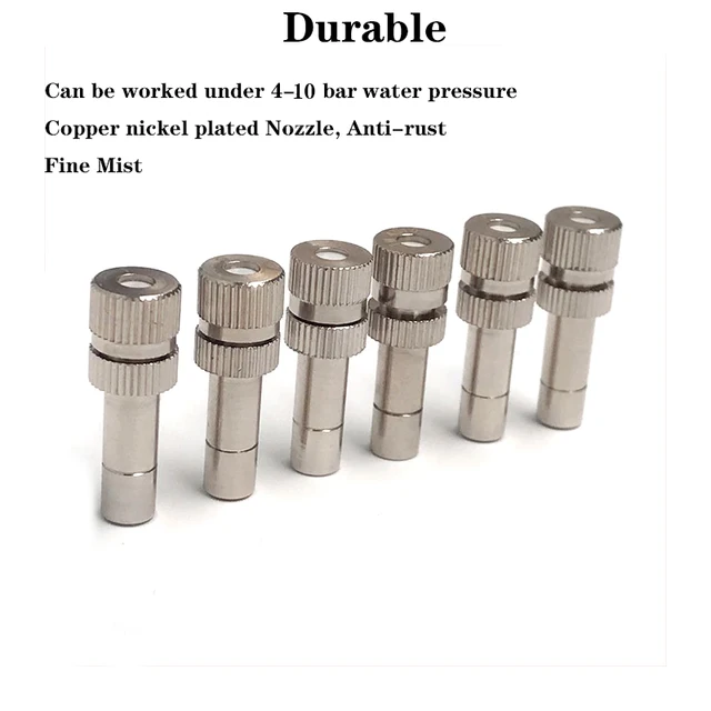 1 Százalékos Kölyökhűtési Rendszer Alacsony Nyomású Porlasztó Fúvókák 12–8 Mm -Es Csúszászár Gyors Csatlakozók Párásítják Az Öntözőt Permetezőgépet - Image 4