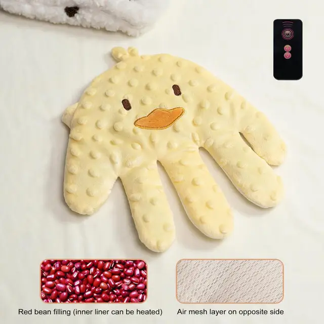 Cuscino Palma Per Neonato - Con Riscaldamento USB, 3 Modalità, Peluche Lenitivo Per Dormire, Anti Coliche - Foto 11