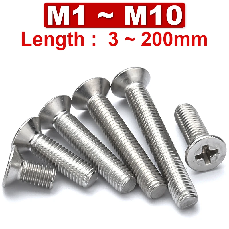 High quality, high discounts 304 Stainless Steel Phillips Cross