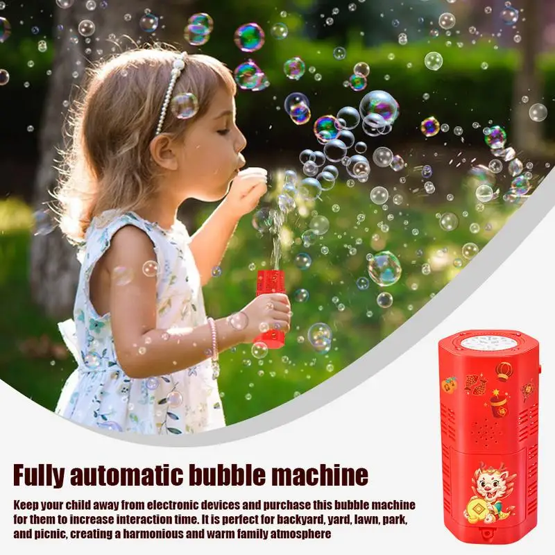 Automatic Bubble Blower Machine 20 Holes Fireworks Bubble Blower Portable Bubble Maker For Indoor And Outdoor Party Wedding 3