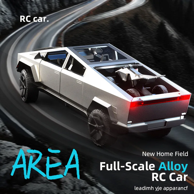 JJRC 1:16 스케일 합금 사이버 트럭 2.4G 4륜 구동 전동 RC카 (LED..