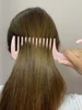 Cute Pink Hair Comb Marble Big Wide Tooth Comb Simple Texture Hairdressing Hairbrush Female Anti-static Detangler Brush Set 3