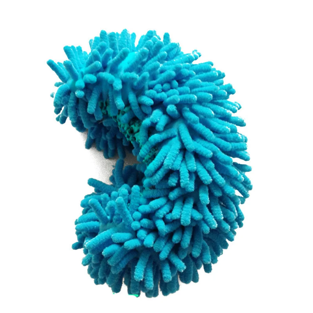 Chenille Dust Mop Slippers Home Floor Cleaning Lazy Mopping Shoes Water Uptake Foot Socks Mop Caps MultiFunction Cleaning Shoes microfibre mop slippers