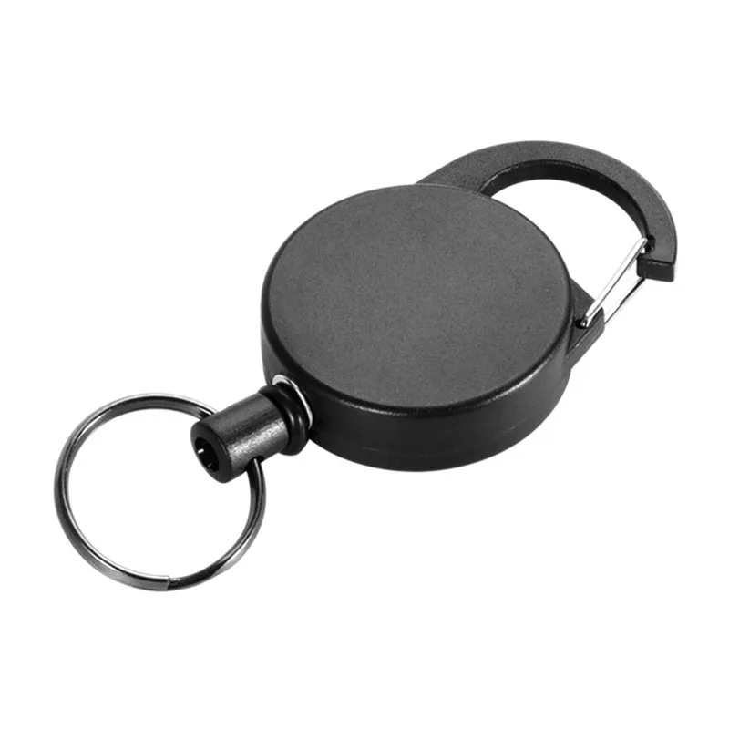 65CM Multifunctional Roll Retractable Keychain Bag Recoil ID Card Holder Keyring Key Chain Stainless Steel Rope Key Ring H61 - Image 6