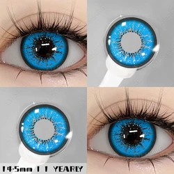 Vibrant Color Contact Lenses for Cosplay & Halloween Makeup (BELLA - blue)