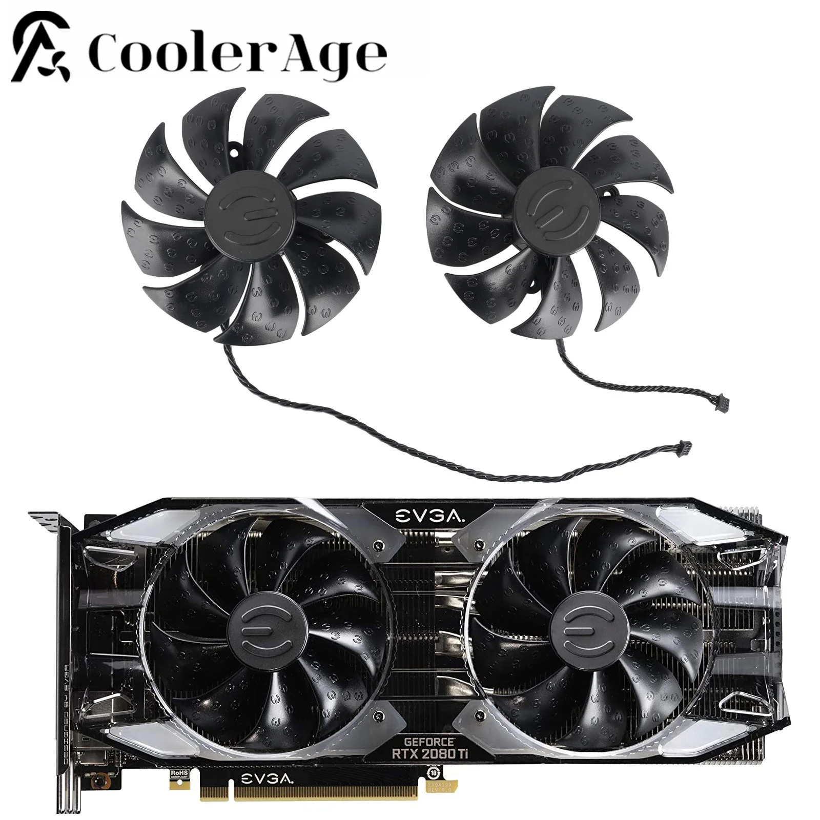 87Mm 12 12V 0.55A Ventola Di Raffreddamento Gpu Per Evga Rtx 2080 Ti 2060 2070 Super Xc Ultra Gaming Dispositivo Di Raffreddamento Della Scheda Grafic