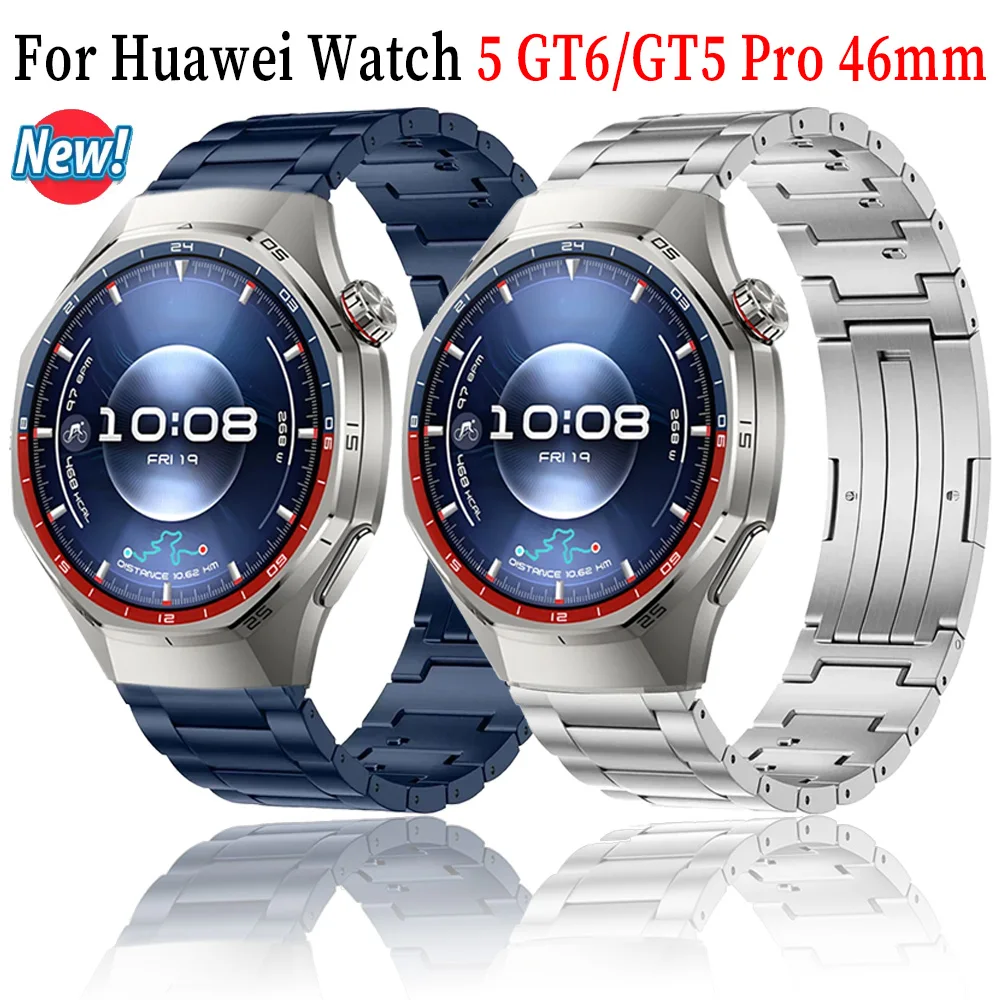 Premium 22mm Titanium Metal Watch Strap
