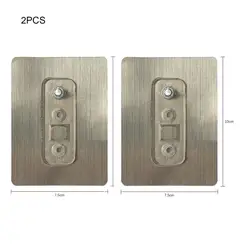 2pcs punch-free screw stickers seamless waterproof hook bathroom storage rack photo frame hanging painting kitchen storage rack