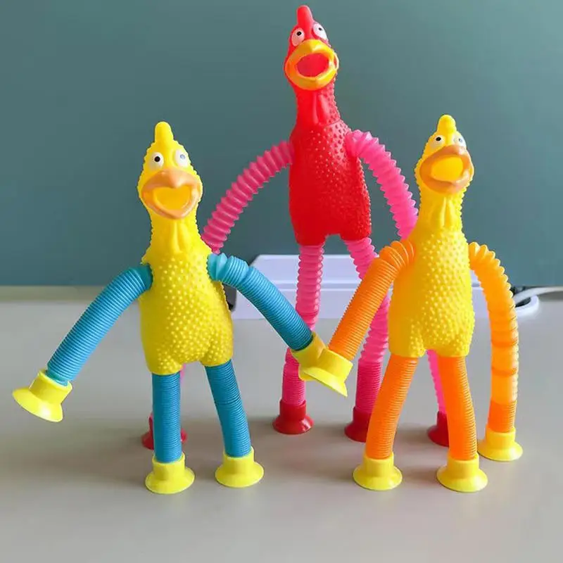 

Telescopic Suction Cup Toy Stress Relief Telescopic Giraffe Fidget Toy Children Pop Tube Sensory Playing set gift for kids