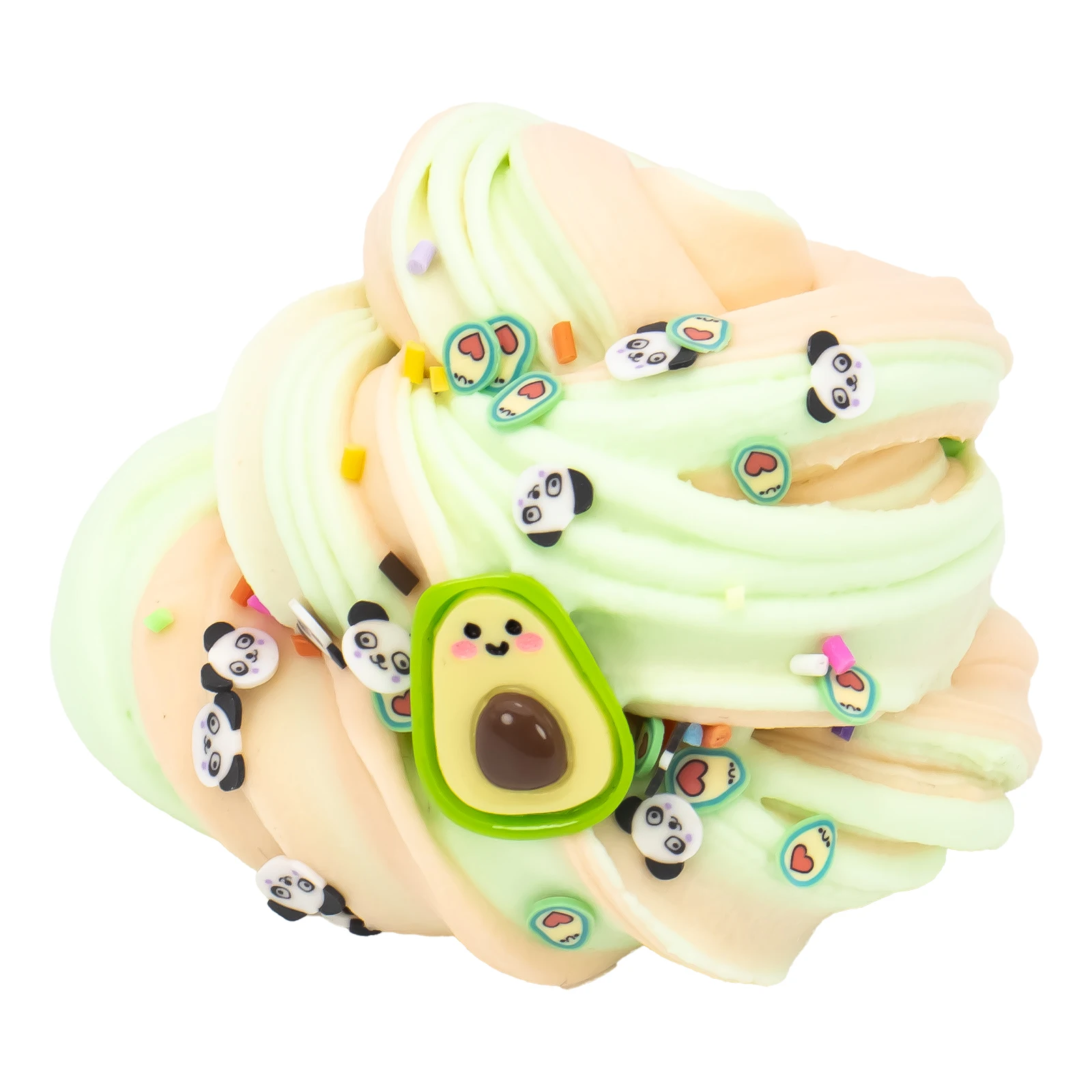 70ml Butter Fluffy Slime Kit Tortoise Panda Dinosaur Decorate Slime Non Sticky Super Soft Sludge Polymer Clay Toys Birthday Gift
