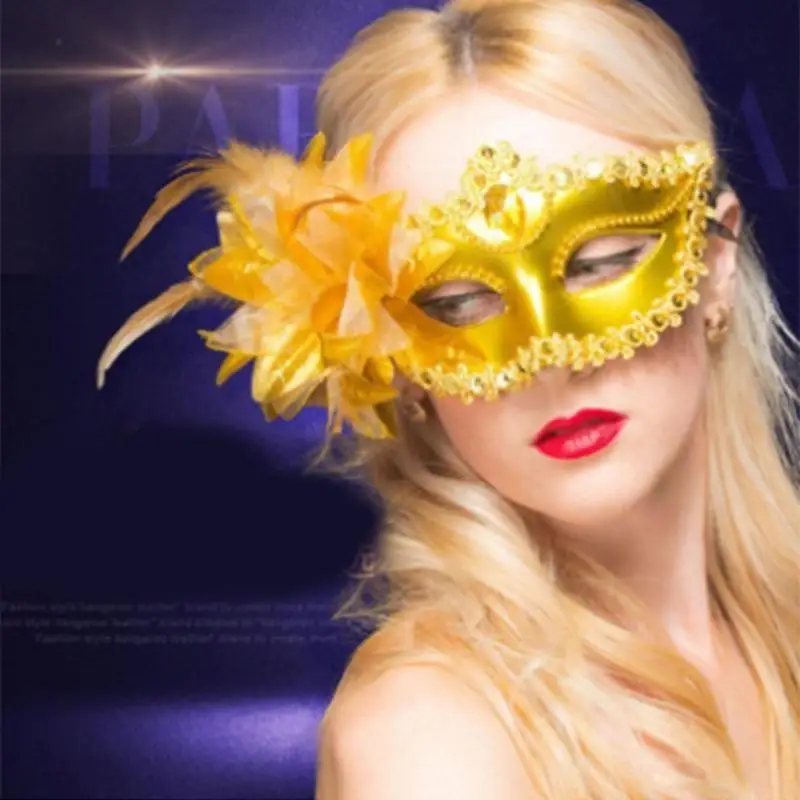 39BD Party Hochzeit Sexy Performance Maske Kostüm Dame Sexy Halloween Feder Maske – Detail 9