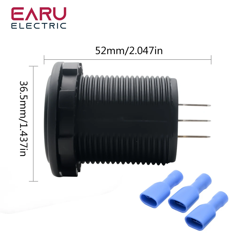 Universal DC 9V to 48V 10A Digital Voltmeter Ammeter Voltage Current Meter LED Display Measurement For 12V 24V 36V Electric Je10 4