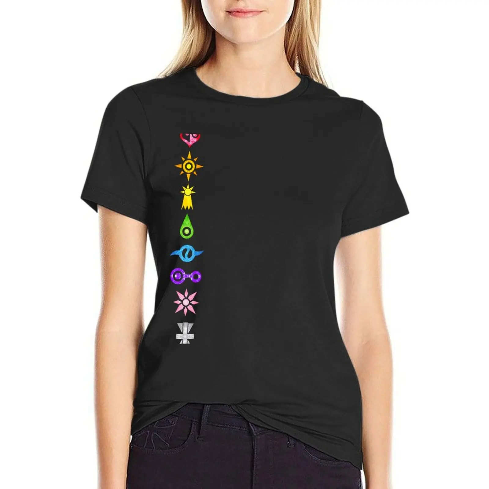 

Digi Crests T-Shirt clothes for woman white t-shirt dress for Women sexy Women's summer blouses 2024 Women's tops