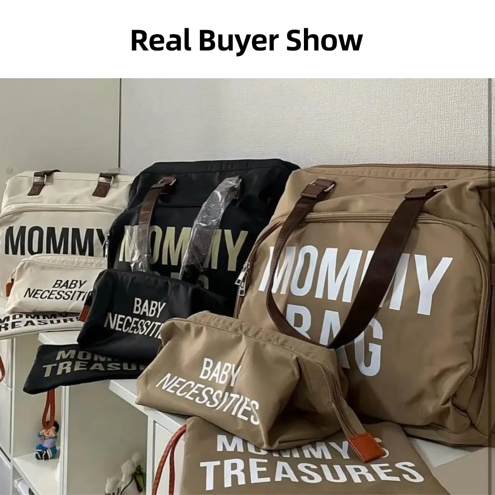 PANGDUBE 3pcs/set Mom Bag Large Capacity Diaper Bag Handbag Backpack for Father Baby Nappy Bag Maternity Bags Dad Backpack_voghion.com