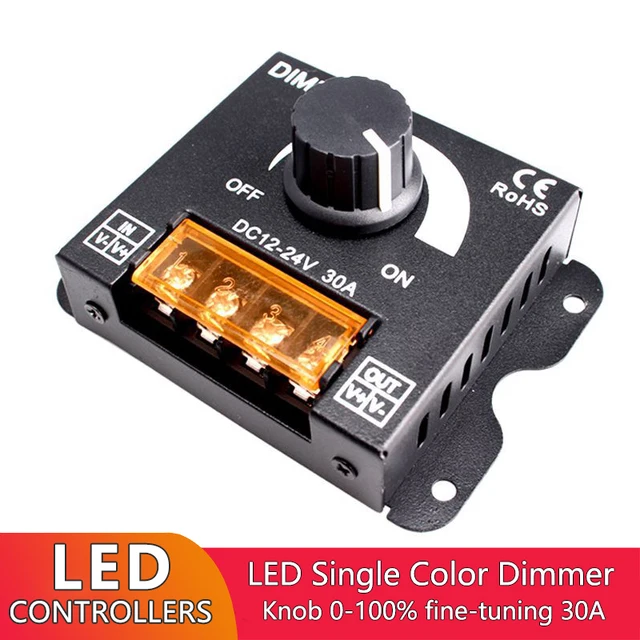 LED Dimmer Controller RF Remote ON/OFF Switch For Single Color LED Strip Light E - Foto 7