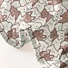 1 Cartoon Cute animal bear printed matte Fitted Sheet, bedroom printed bed cover, bedding (excluding pillowcases) 5