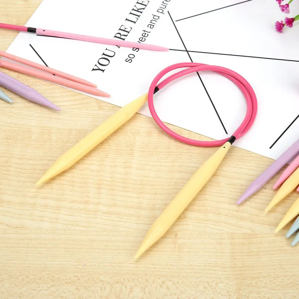 10 Pairs Plastic Change Head Circular Knitting Needle Ring Crochet Hooks Set