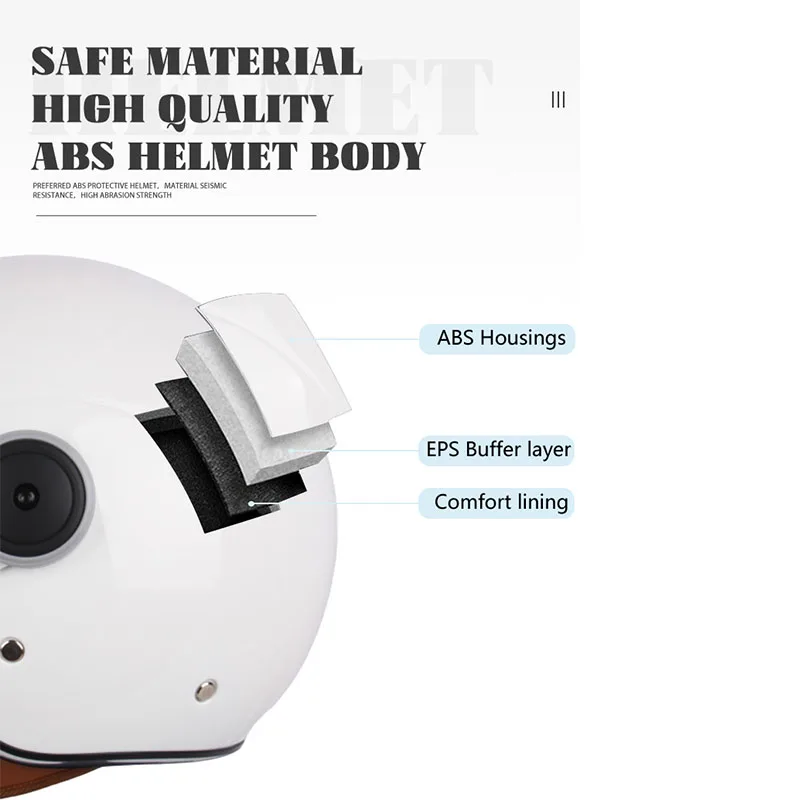DOT certification Motorbike Casco Go Kart Scooter Motor Van Motorcycle Dual Lens Vintage Helmets Four Seasons Racing Half Helmet