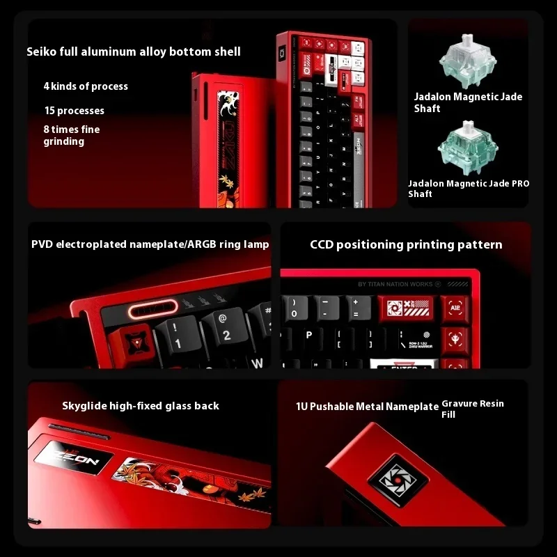 TITANNATION TITAN68HE Pro Mechanical Keyboard Wired Magnetic