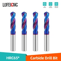 LUFEICNC HRC65 °   Foret en carbure de tungstène, forets à métaux, travail des métaux Super dur, tour CNC, outil de perçage en acier inoxydable 0.5-20mm 1