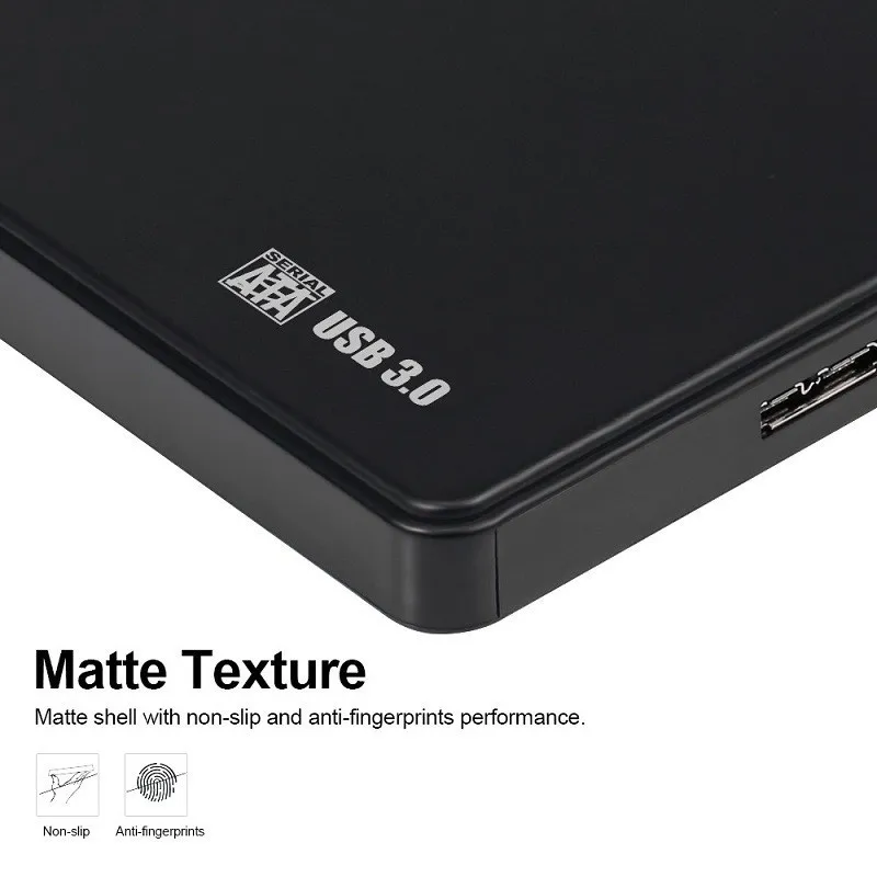 2.5 Inch USB 3.0 Hard Drive Case SATA HDD SSD Enclosure External Hard Drive Disk Box for PC Laptop Smartphone