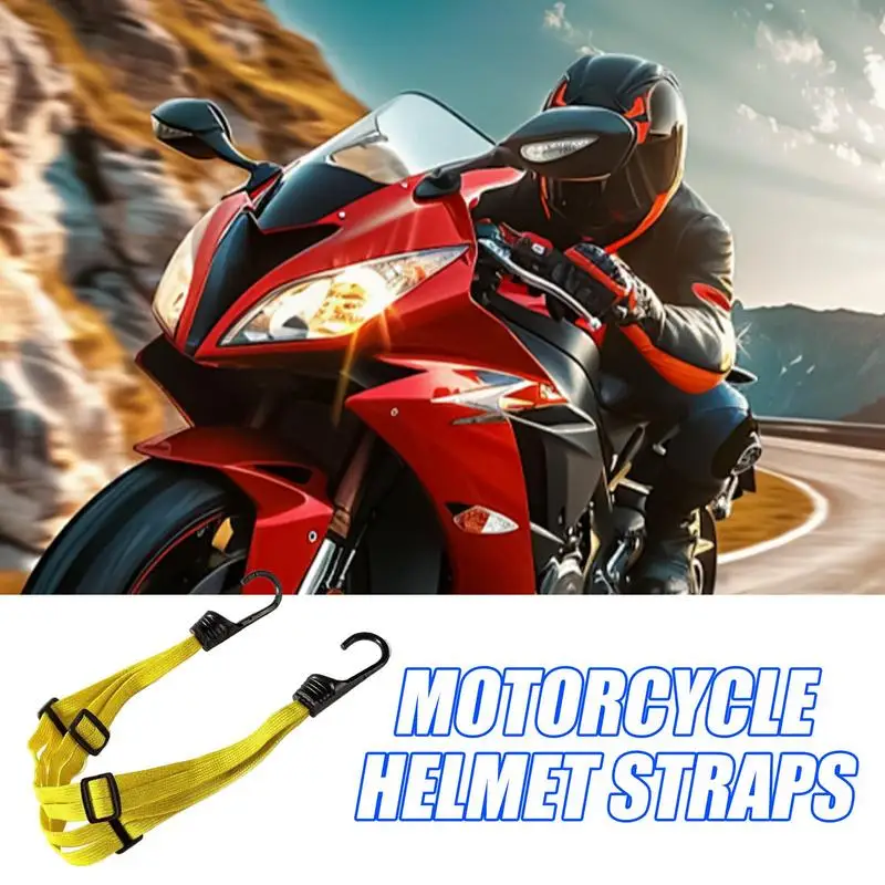 Motorcycle Helmet Bungee Cord Motorcycle Straps Thickened Snowmobile Helmet Cord Outdoor Adventure Accessories Bungee