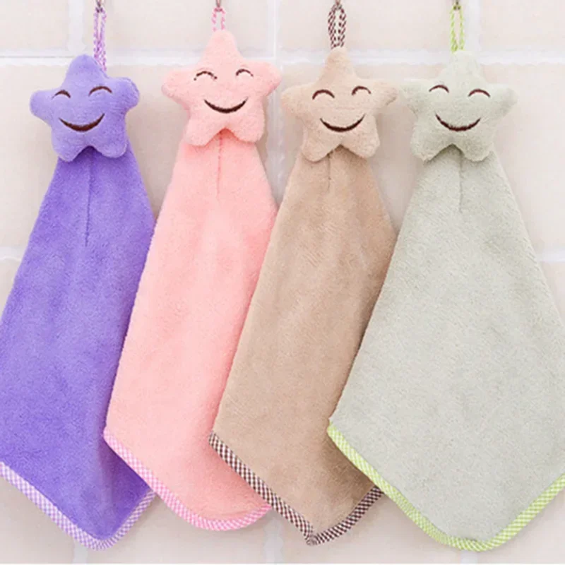 Cute Animal Hand Towels for Baby Bath Hand Dry Towel Kids Children Microfiber Towel for Kitchen Quick-drying Hanging Towels bath towel,baby towel
