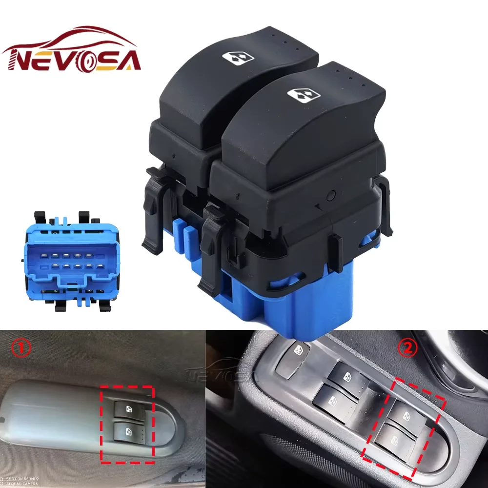10 Pins für Renault Logan Duster Sandero 2010 2011 2012 2013. Elektrischer Fensterheberschalter 8200107772 8200060045 938583