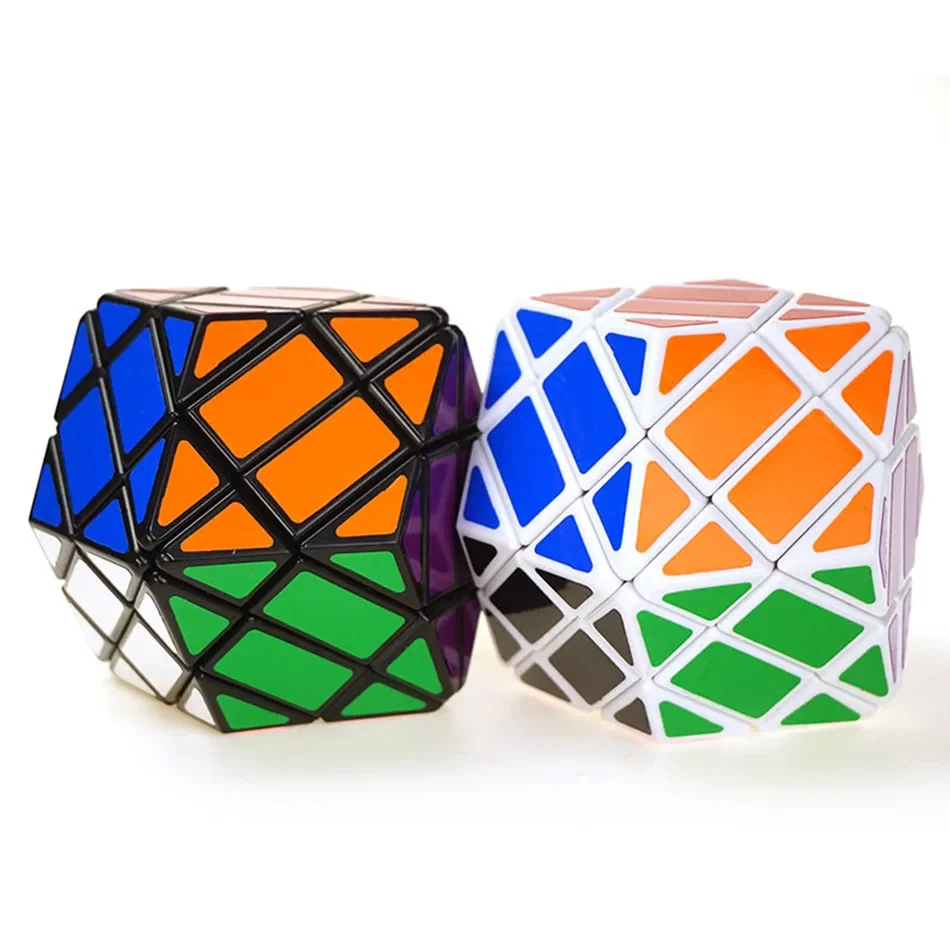 

[Picube] Lanlan 4x4 Rhombic Dodecahedron Black PVC sticker Educational Cubo Magico Toy Gift Puzzle Toy For Children Kids Gift