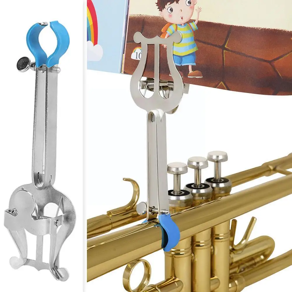 

1pcs Small Music Clip Sheet Music Holder Clip-on Stand Iron For Book Paper Notebooks Cornet Accessories J6S1