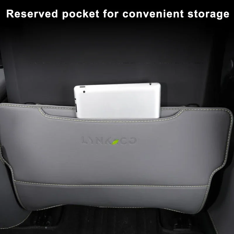 카시트 등받이 패드 발차기 방지 팔걸이 박스 보호대 쿠션, Lynk & Co 07 EM-P 2024 2025, 더러움 방지 매트, 자동차 액세서리