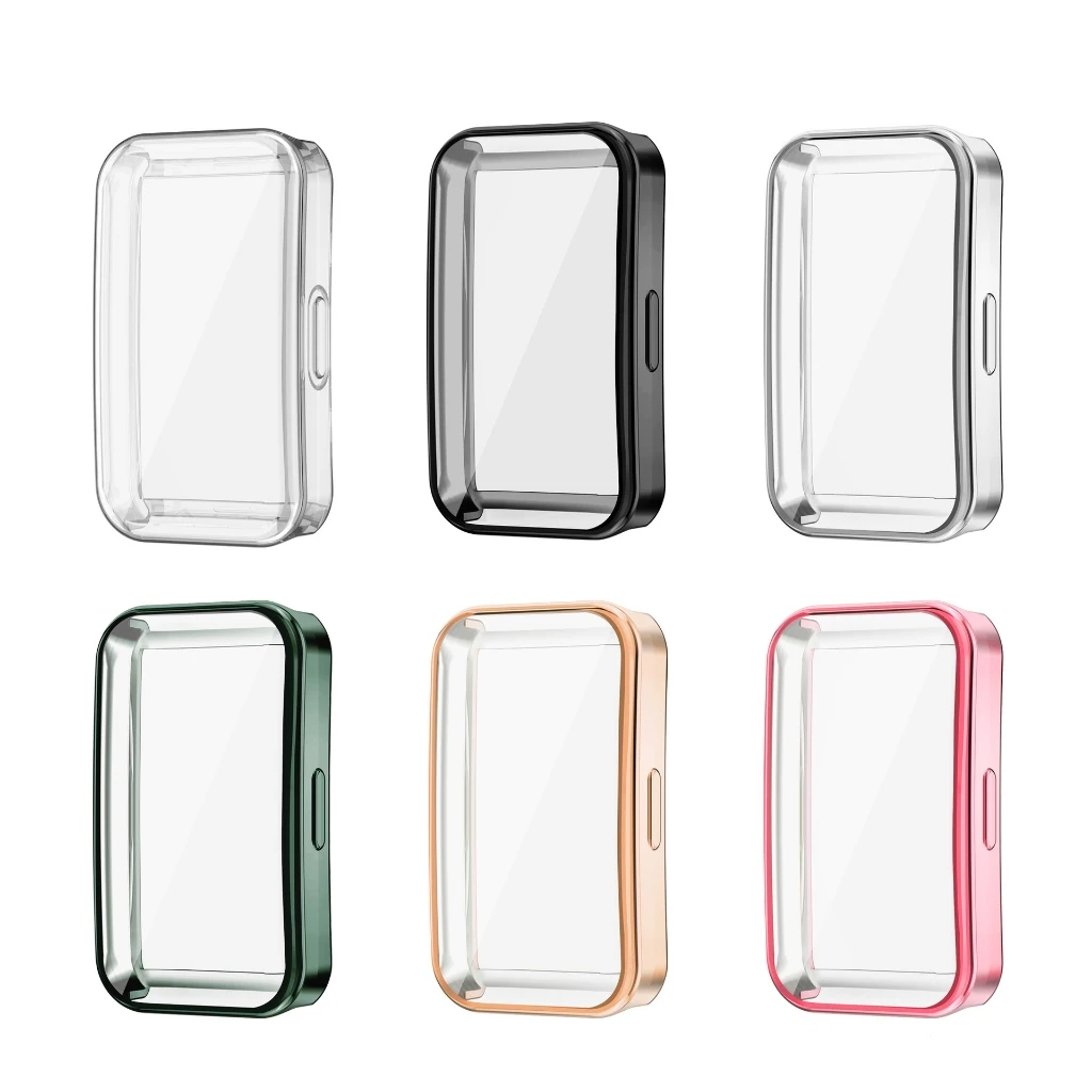 Durable TPU Full Cover Protective Case with Screen Protector for Smart Bands and Watches