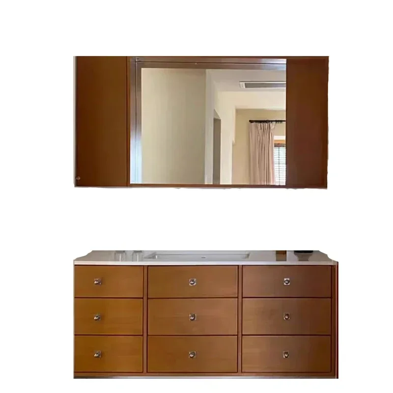 Cabinet Floor Bathroom Space Saving Narrow Furniture Mirrors Multifunction Home Column Storage Small Closet Wooden Wc
