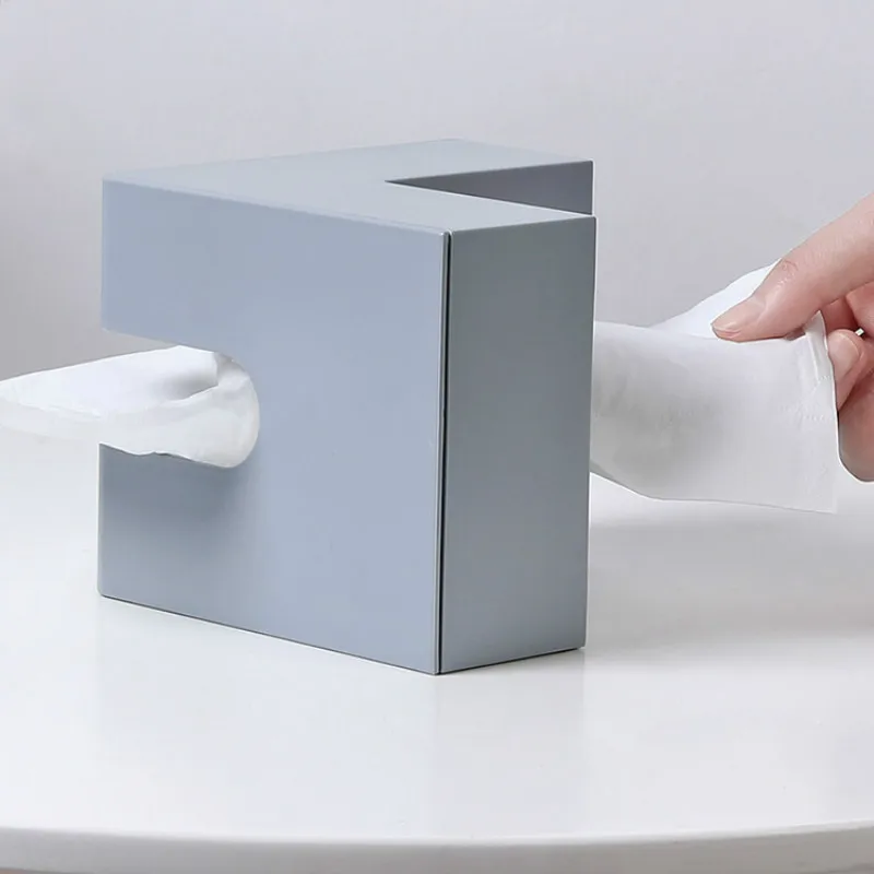 Creative Nordic tissue box home office corner tray simple desktop paper towel storage box WF807452 tissue dispenser tissue box napkin holder