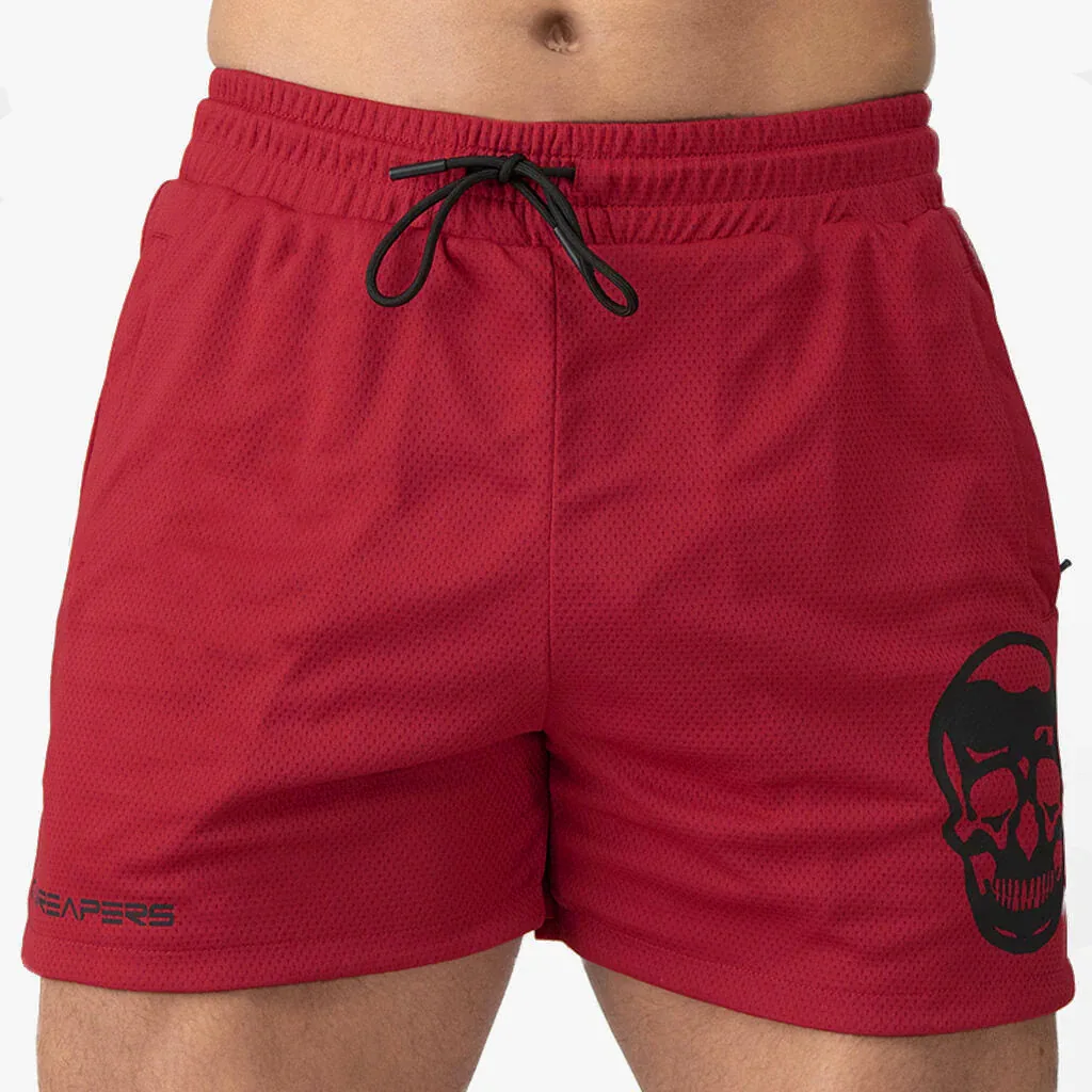 2024 New Muscle fitness quarter pants men's summer training mesh breathable athletic shorts 6
